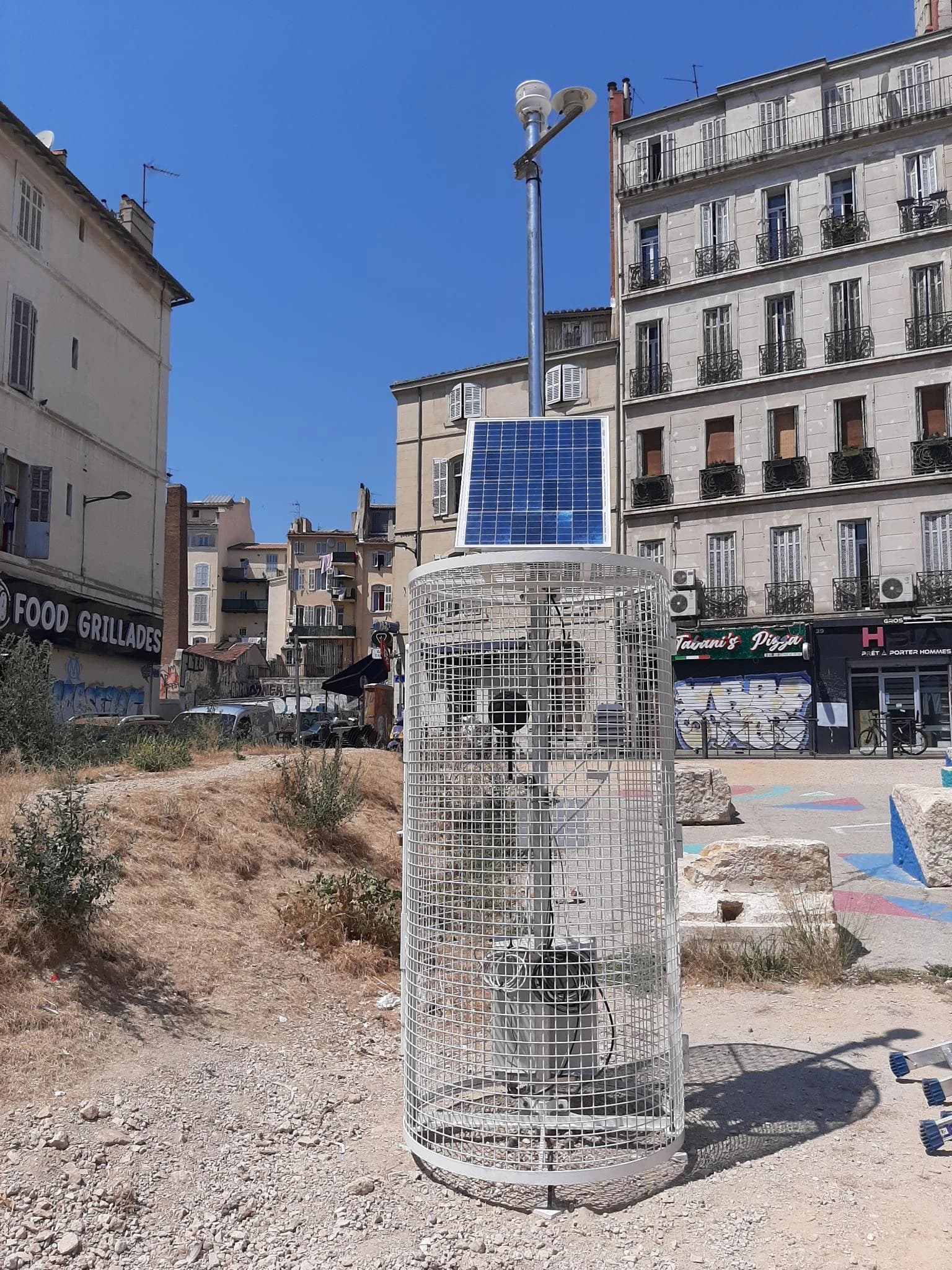 Prise de mesures microclimatiques sur site
